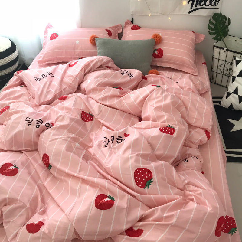 Strawberry Bedding Sheet Set AD11095