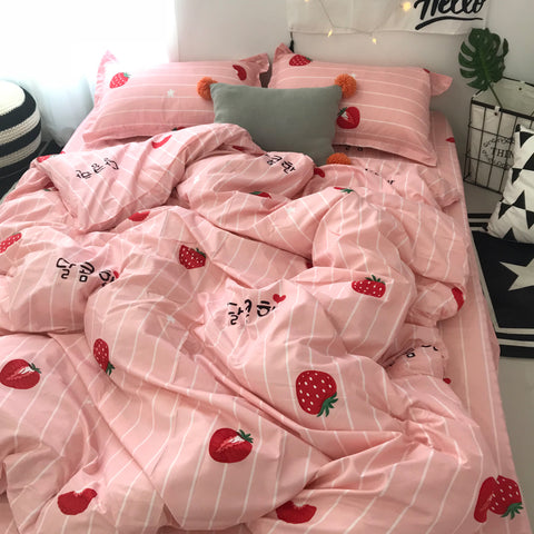 Strawberry Bedding Sheet Set AD11095