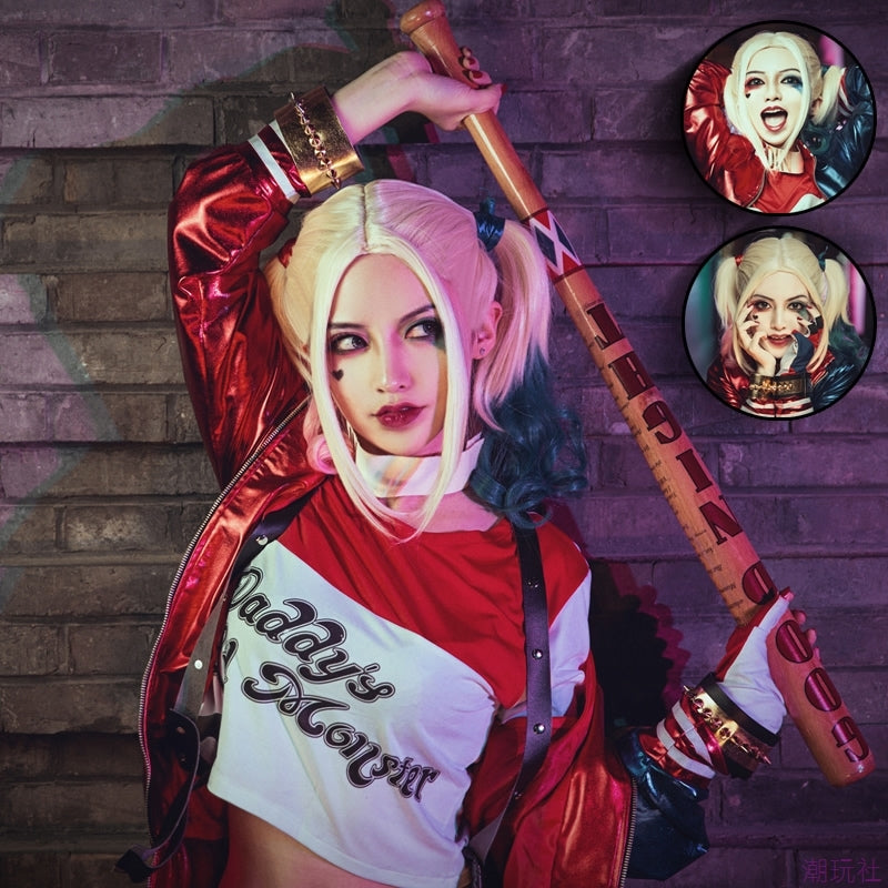 Harley Quinn Curly Wig AD10987