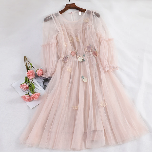Fairy Floral Gauze Dress AD10825