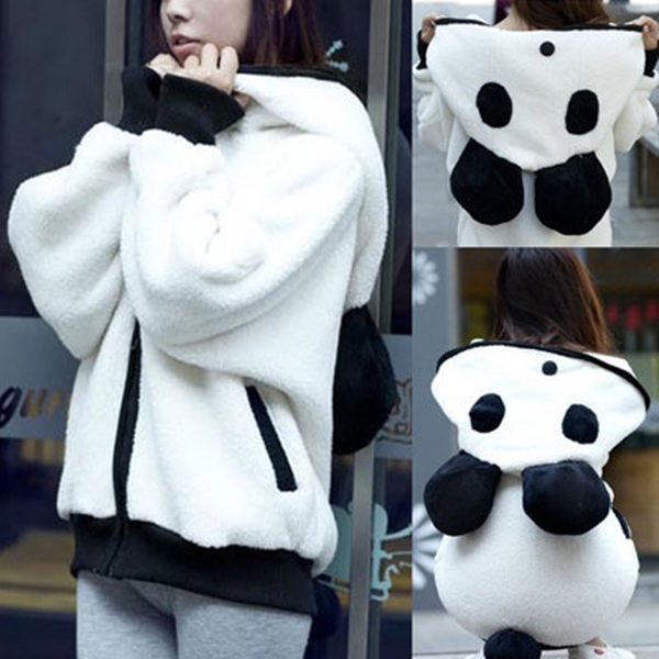 Panda Hoodie Zipper Coat AD10518