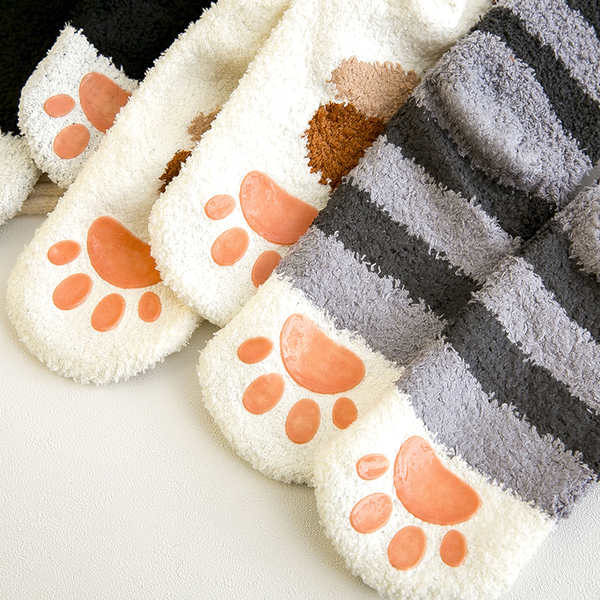 3 Pairs Cat's Paw Wool Socks AD10491