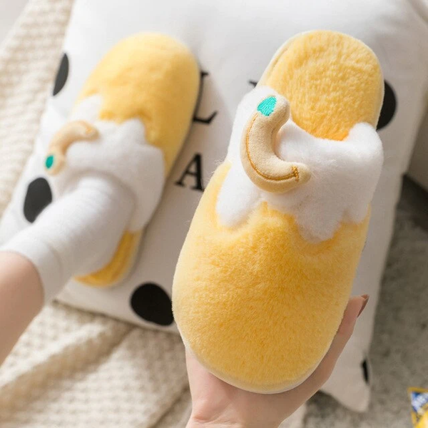 Winter Indoor Cartoon Fruit Warm Plush Slippers AD11566