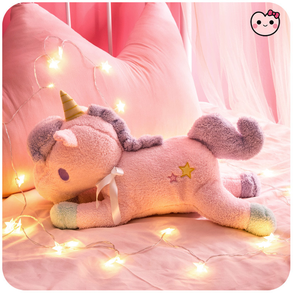 Pink/Mint Green Unicorn Hold Pillow Doll AD10202