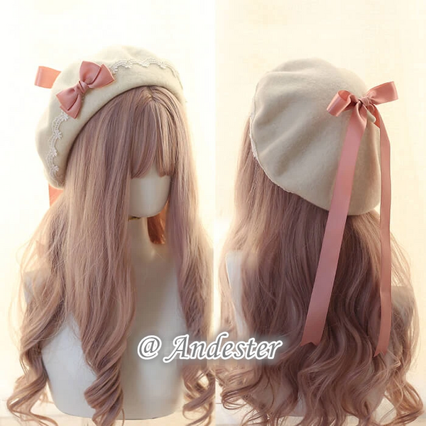 Sweet Bow Berets Cap AD11339