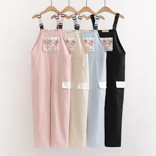 Strawberry Buckle Overalls AD11373