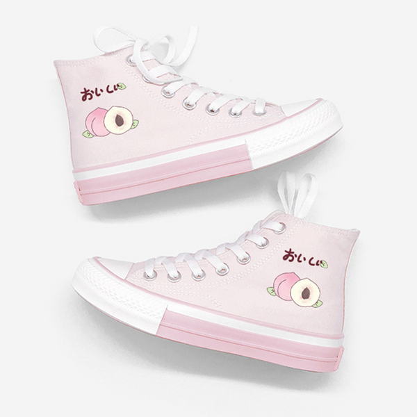 Peach Avocado Milk Canvas Shoes AD11892