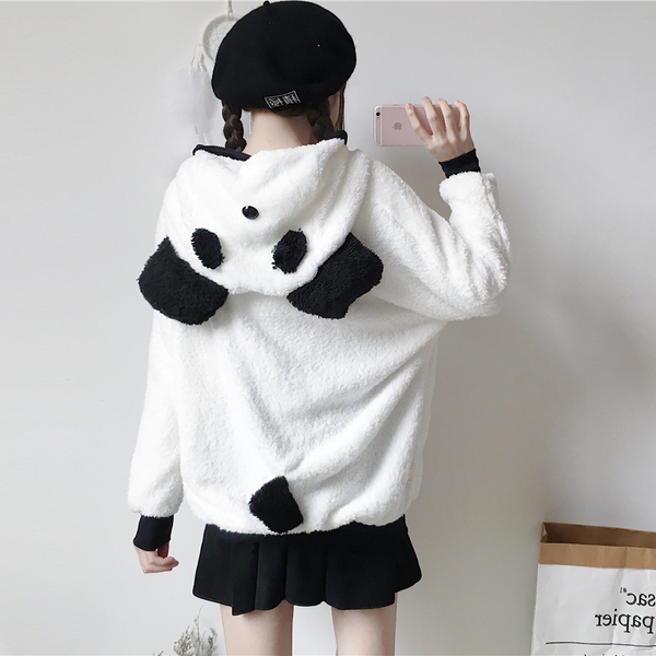 Panda Hoodie Zipper Coat AD10518