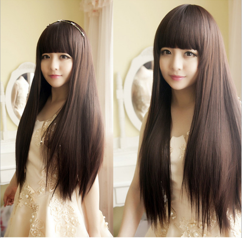 Black Straight Hair Wig AD10103