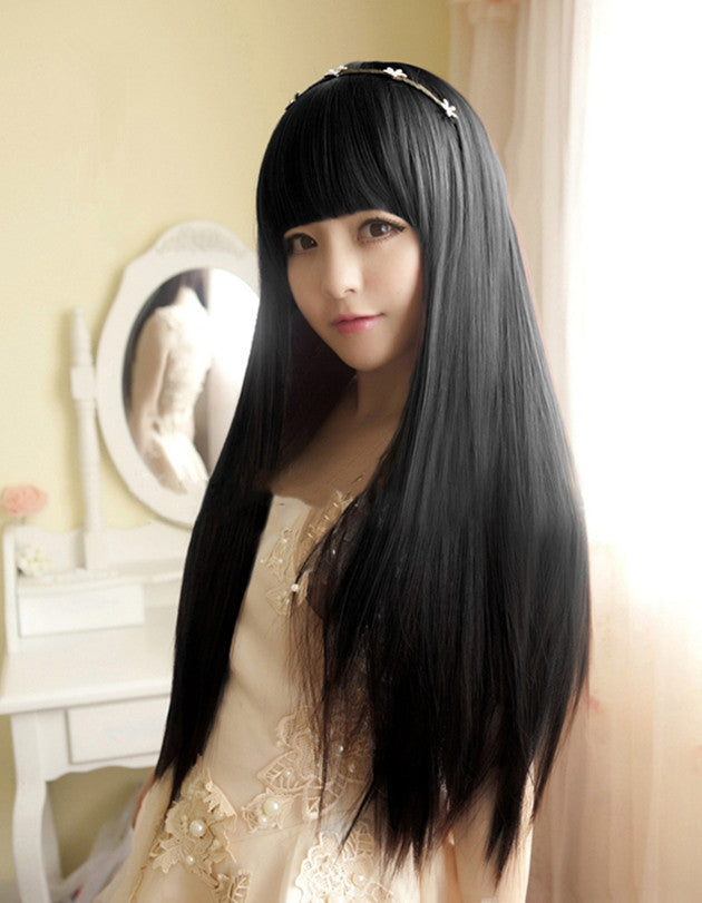 Black Straight Hair Wig AD10103