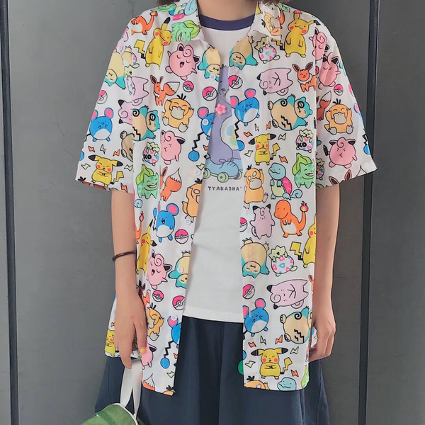 Kawaii Pokemon Printing Blouse/Shirt AD10439