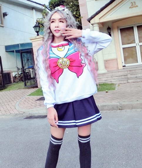Sailor Collar Sweatsjhirt AD10317