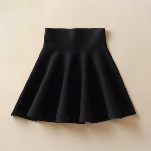 Grid Knitted Skirt AD10826