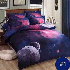 Harajuku Galaxy Bed Sheet Bedding 4 Pieces AD10200