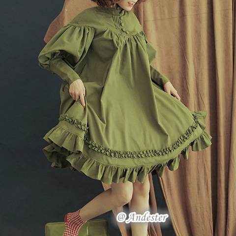 Lolita Lantern Sleeve Dress AD11376