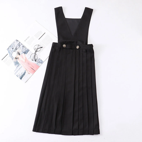 Japanese Strap Pleated Dress AD210054