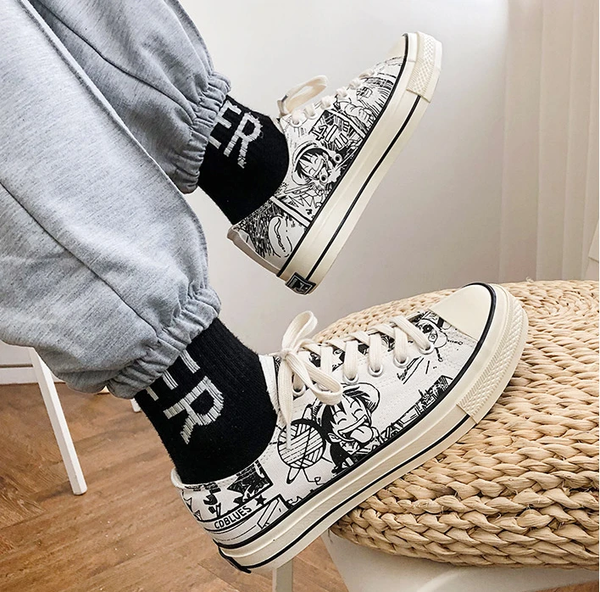 One Piece Canvas Shoes AD11034
