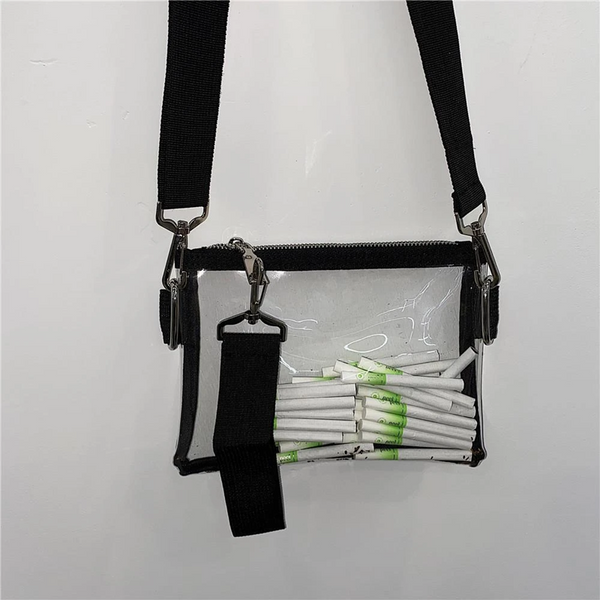 Transparent Grunge Aesthetic Crossbody Bag AD11925
