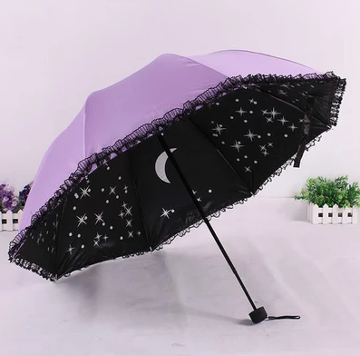 Starry Lace Foldable Umbrella AD10324