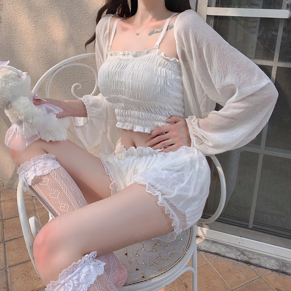 Net yarn Pajamas Set AD11346