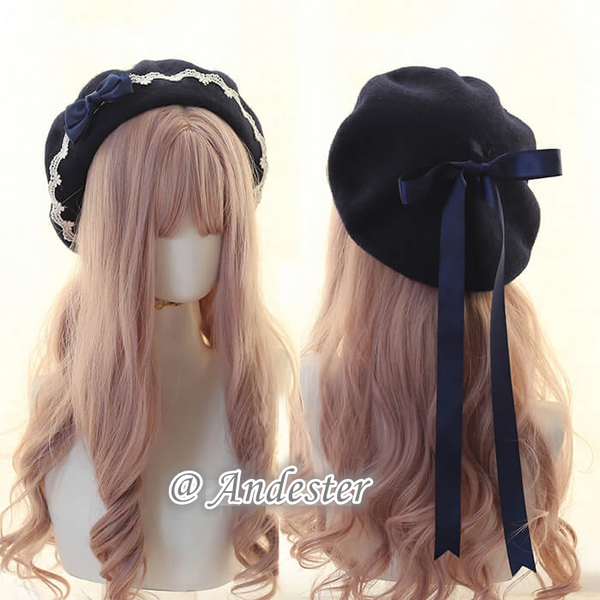 Sweet Bow Berets Cap AD11339