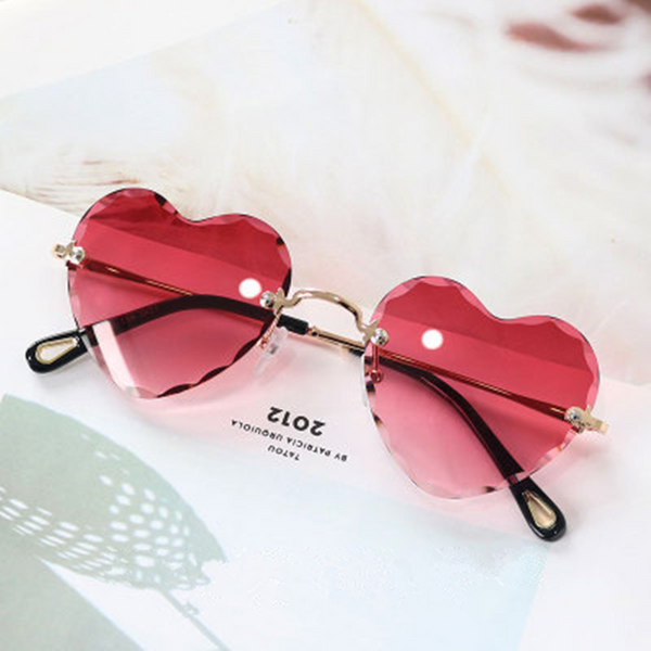 8 Colors Gradient Heart Sun Glasses AD11512