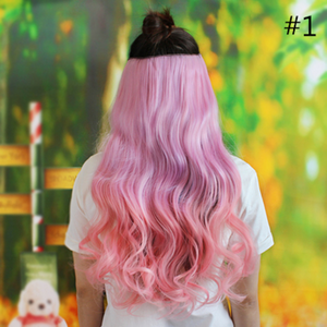 Gradient Color Clip-On Hair Wig AD10104