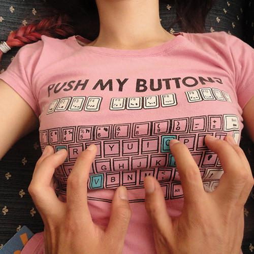 Pink Keyboard T-shirt AD0260