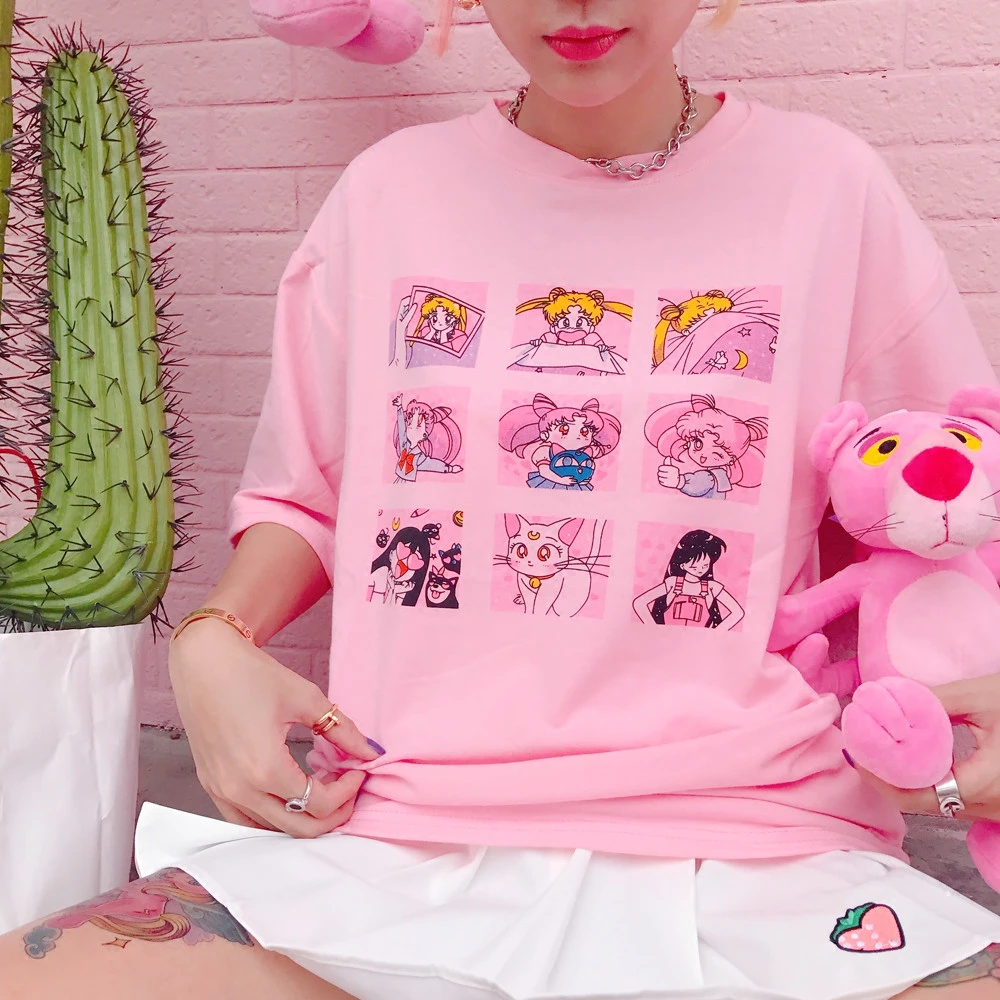 Sailor Moon Printing T-shirt AD10827
