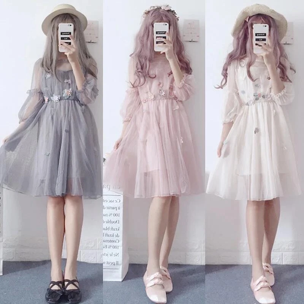 Fairy Floral Gauze Dress AD10825