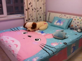 Cute Totoro Anime Bed Sheet Set AD0192