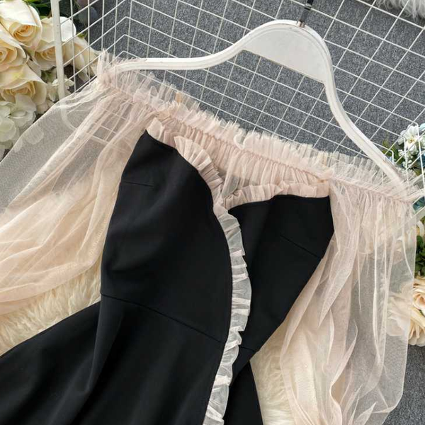 Gauze Sleeve Prom Dress AD210106
