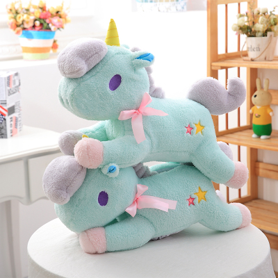 Pink/Mint Green Unicorn Hold Pillow Doll AD10202