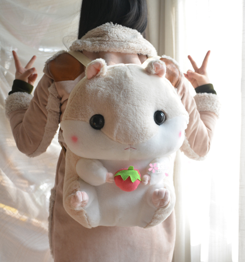 3 Colors Hamster Plush Backpack AD10226