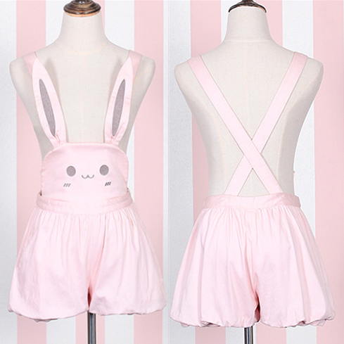 Bunny/Bear Suspender Shorts AD10149