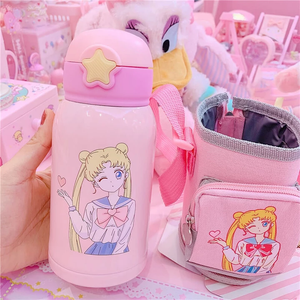 Japanese Sailor Moon Pink Vacuum Bottle AD10500