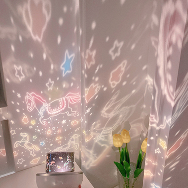 Romantic LED Rotating Music Projector Starry Night Light AD11508