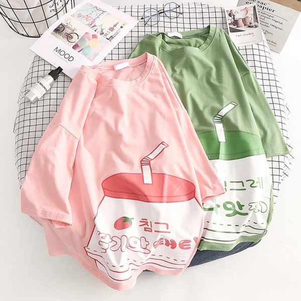Pink / Green T-shirt AD11427