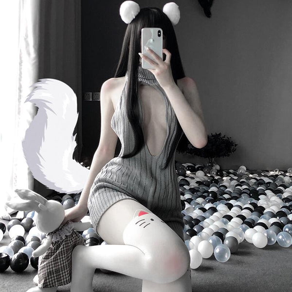 Virgin Killer Hollow Chest Sweater AD11200