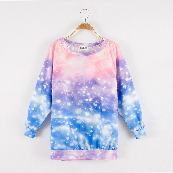 Harajuku Galaxy Fleece Pullover AD10165
