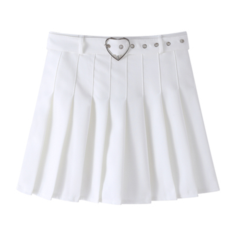 Pink / White Pleated Skirt AD11560