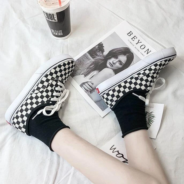 Checkers' Low Top Sneakers AD11333