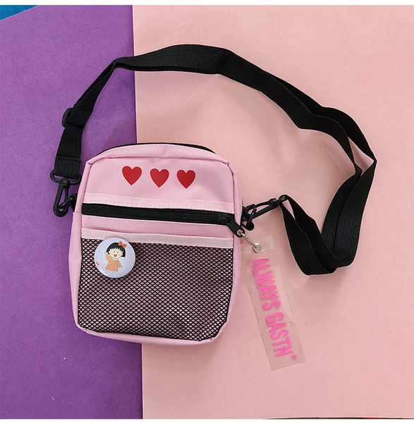 Cute Heart Print Bag AD10954