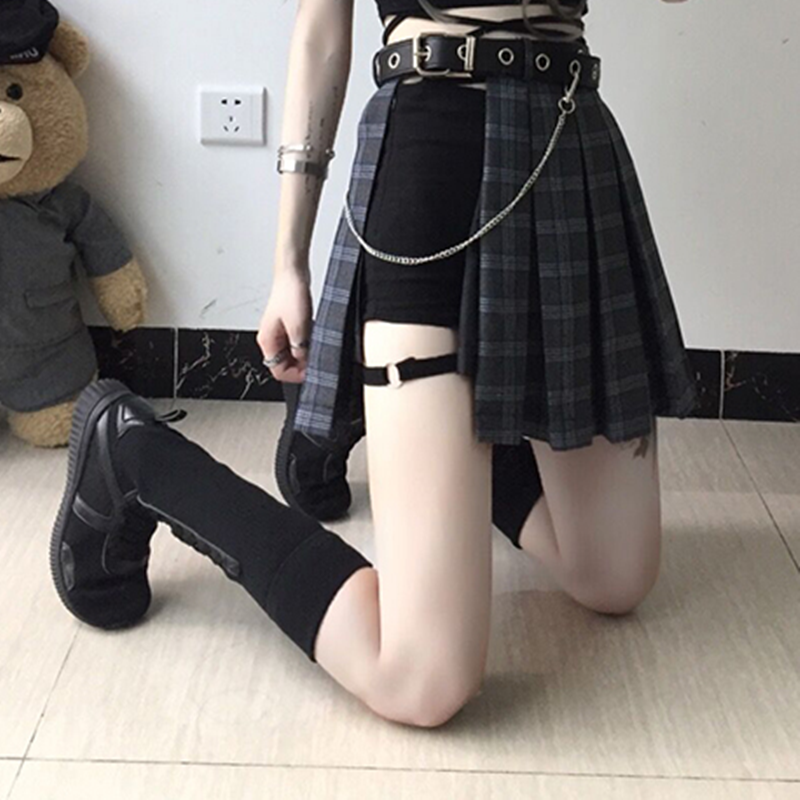 Gothic Retro Pleated Skirt/Shorts/Waistband AD12013