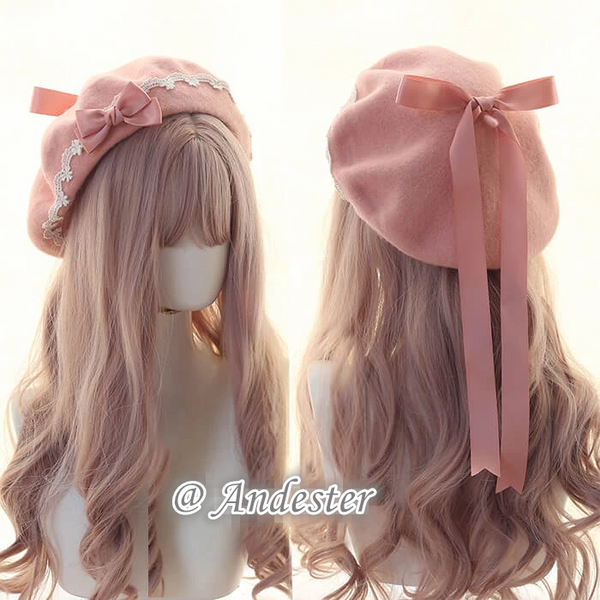 Sweet Bow Berets Cap AD11339