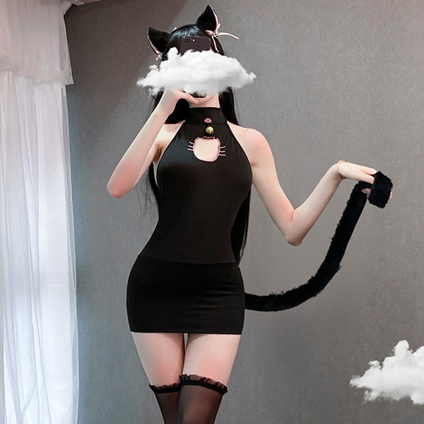 Neko Hollow Out Lingerie Dress AD11314