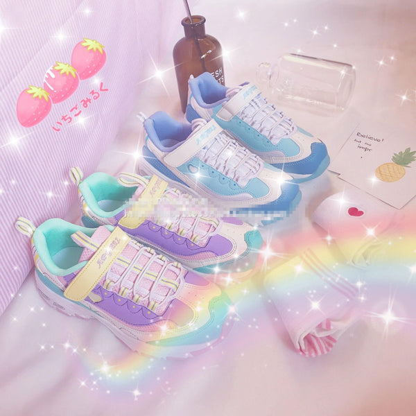 Rainbow Pastel Babydoll Sneakers AD10259