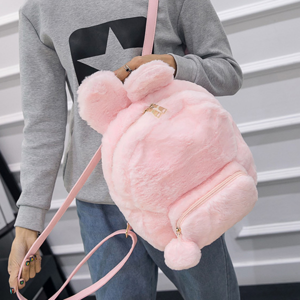 Cute Fuzzy Bunny Backpack AD10010 – Andester