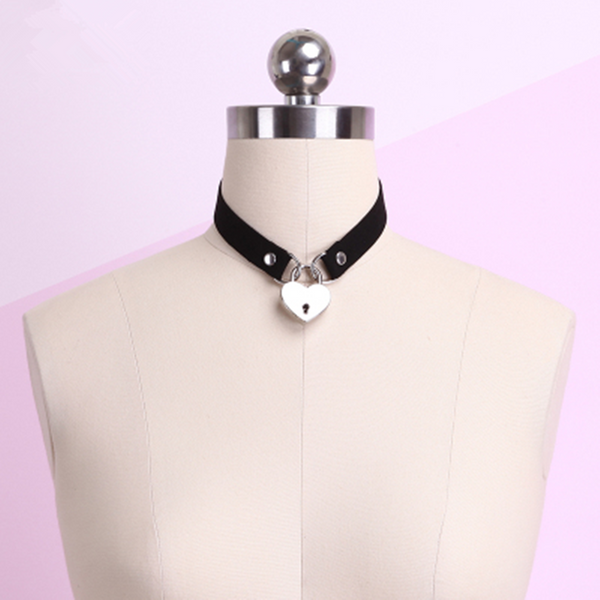 Harajuku Heart Key locker Collar AD11417
