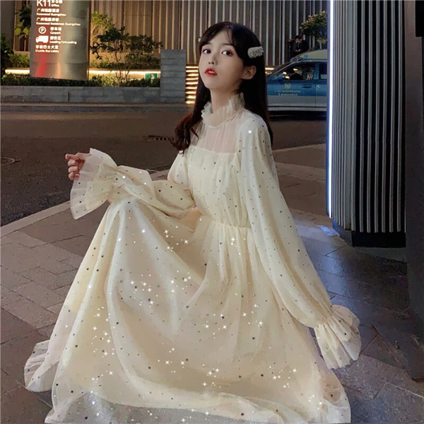 Mesh Star Dress AD11585